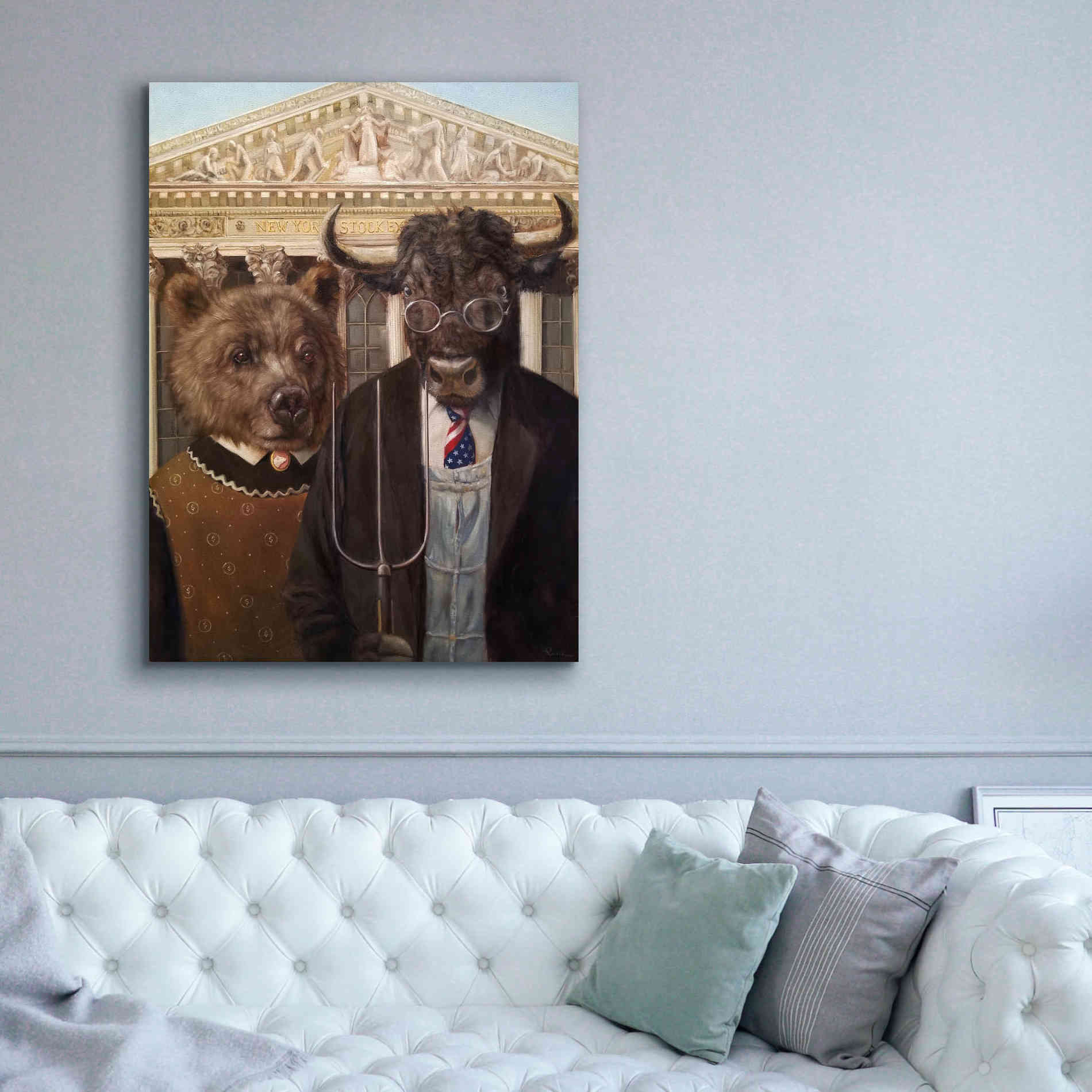 'Wallstreet Gothic 2' by Lucia Heffernan, Canvas Wall Art,40x54