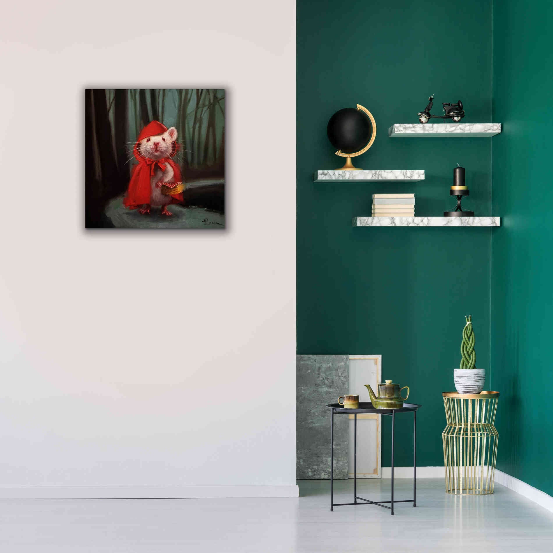 'Little Red' by Lucia Heffernan, Canvas Wall Art,26x26