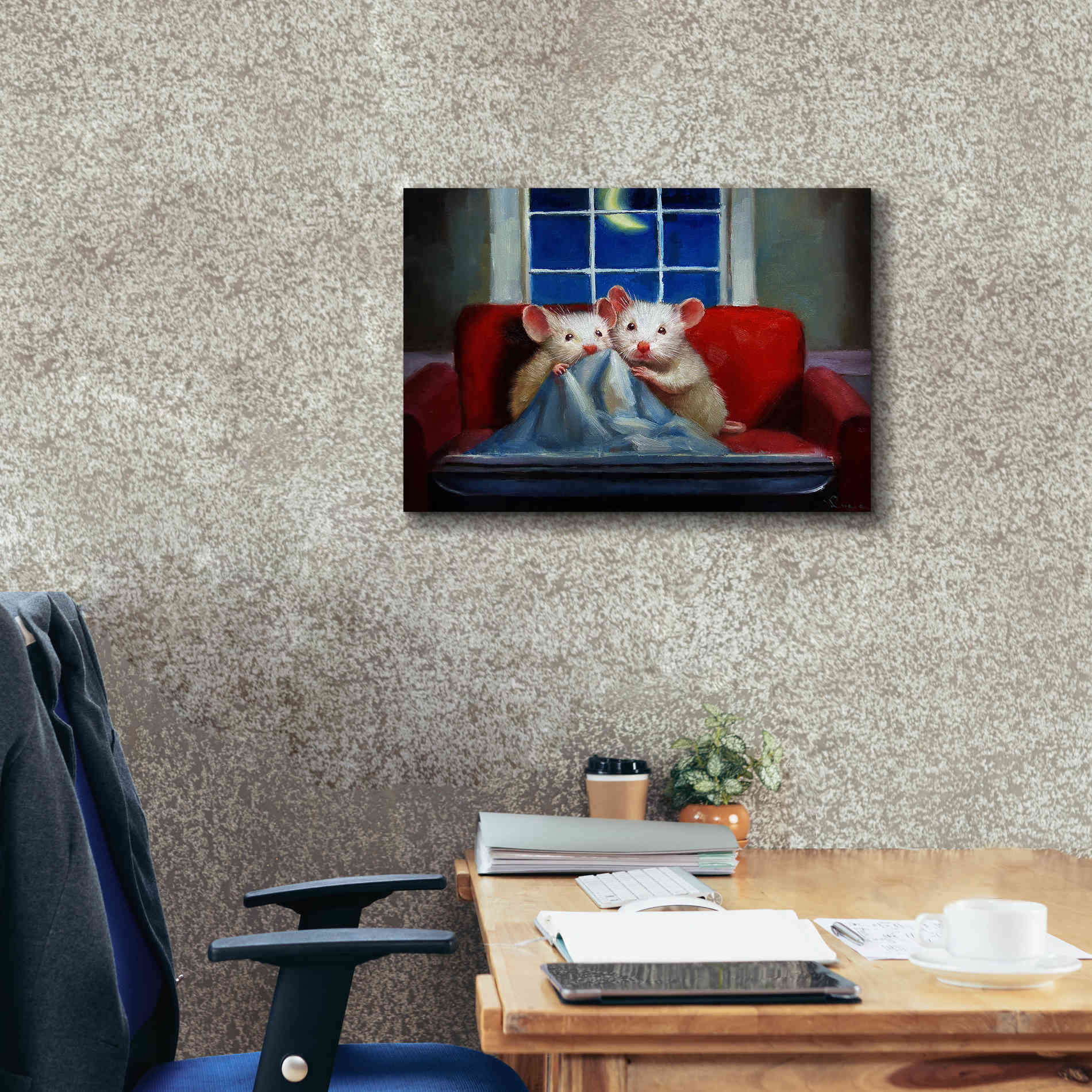 'Horror Movie' by Lucia Heffernan, Canvas Wall Art,26x18