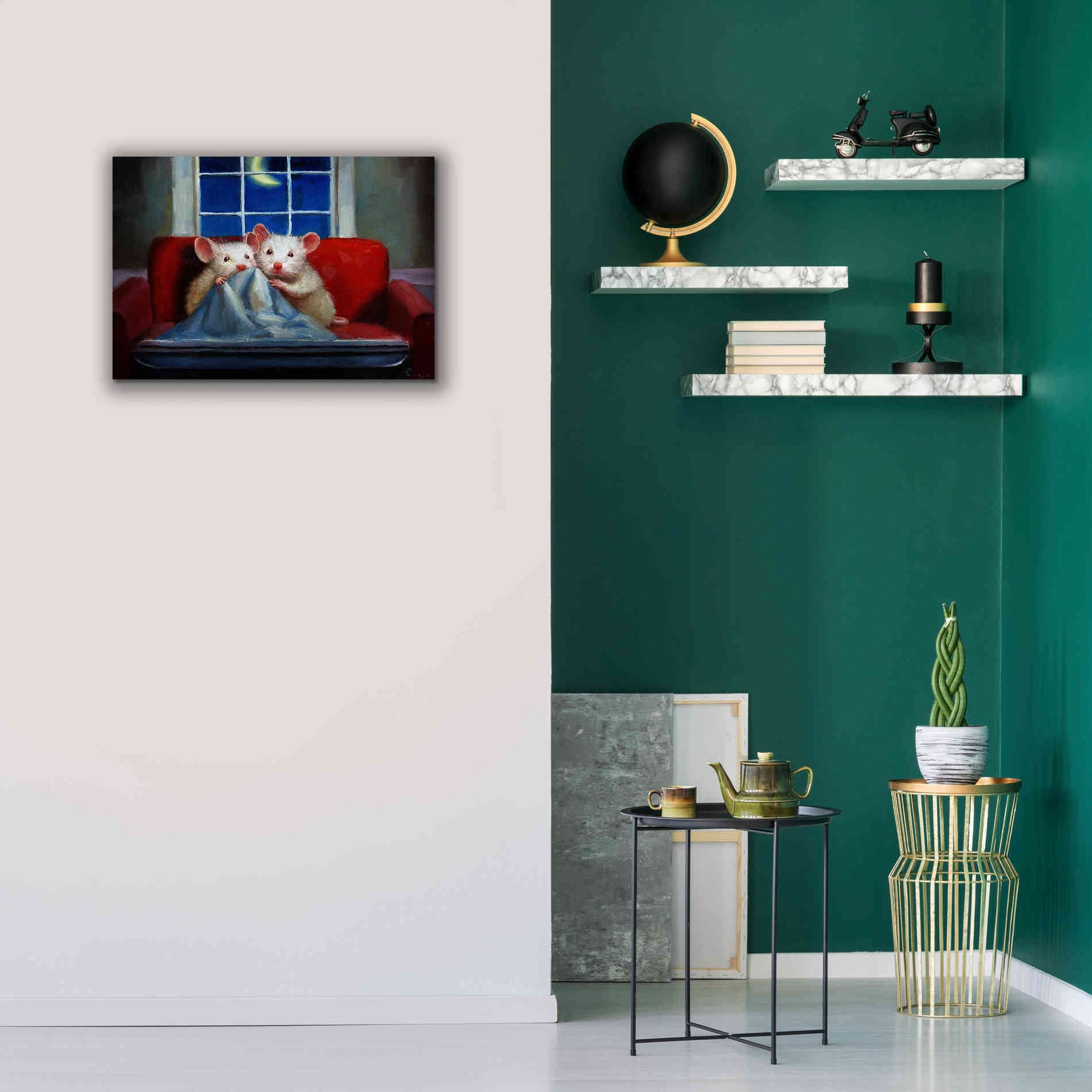 'Horror Movie' by Lucia Heffernan, Canvas Wall Art,26x18