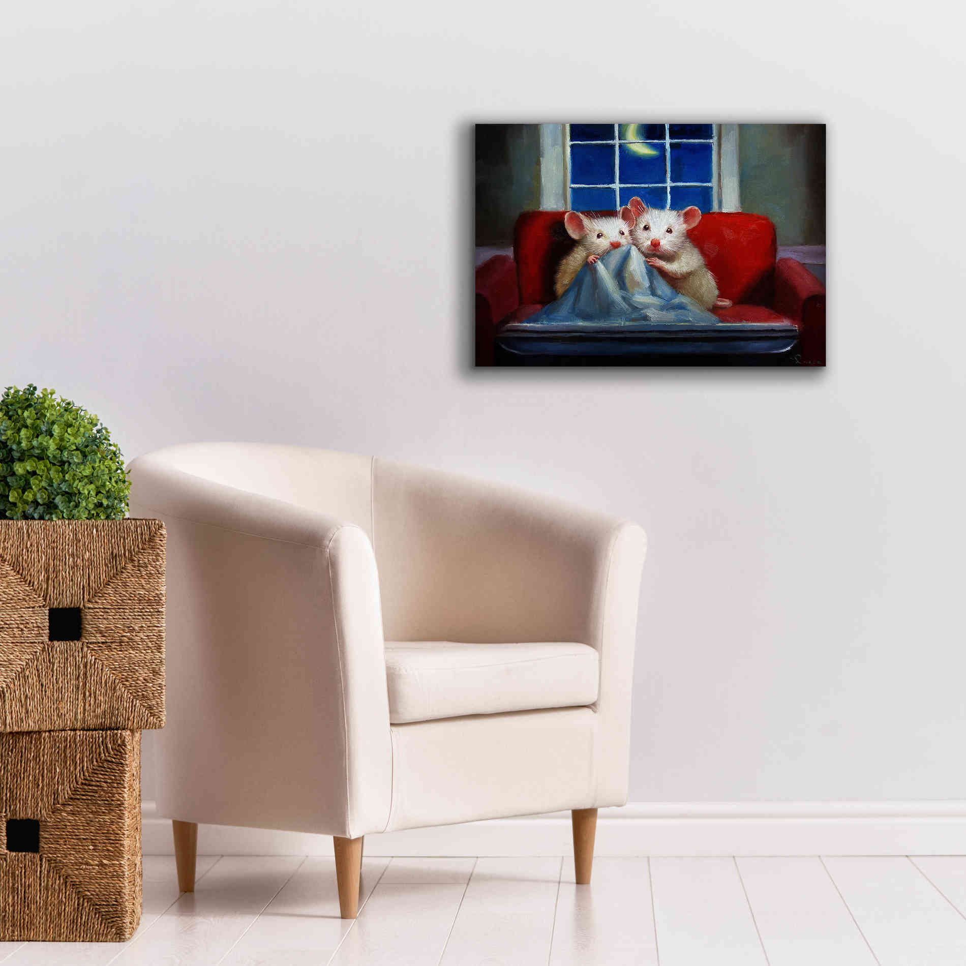 'Horror Movie' by Lucia Heffernan, Canvas Wall Art,26x18