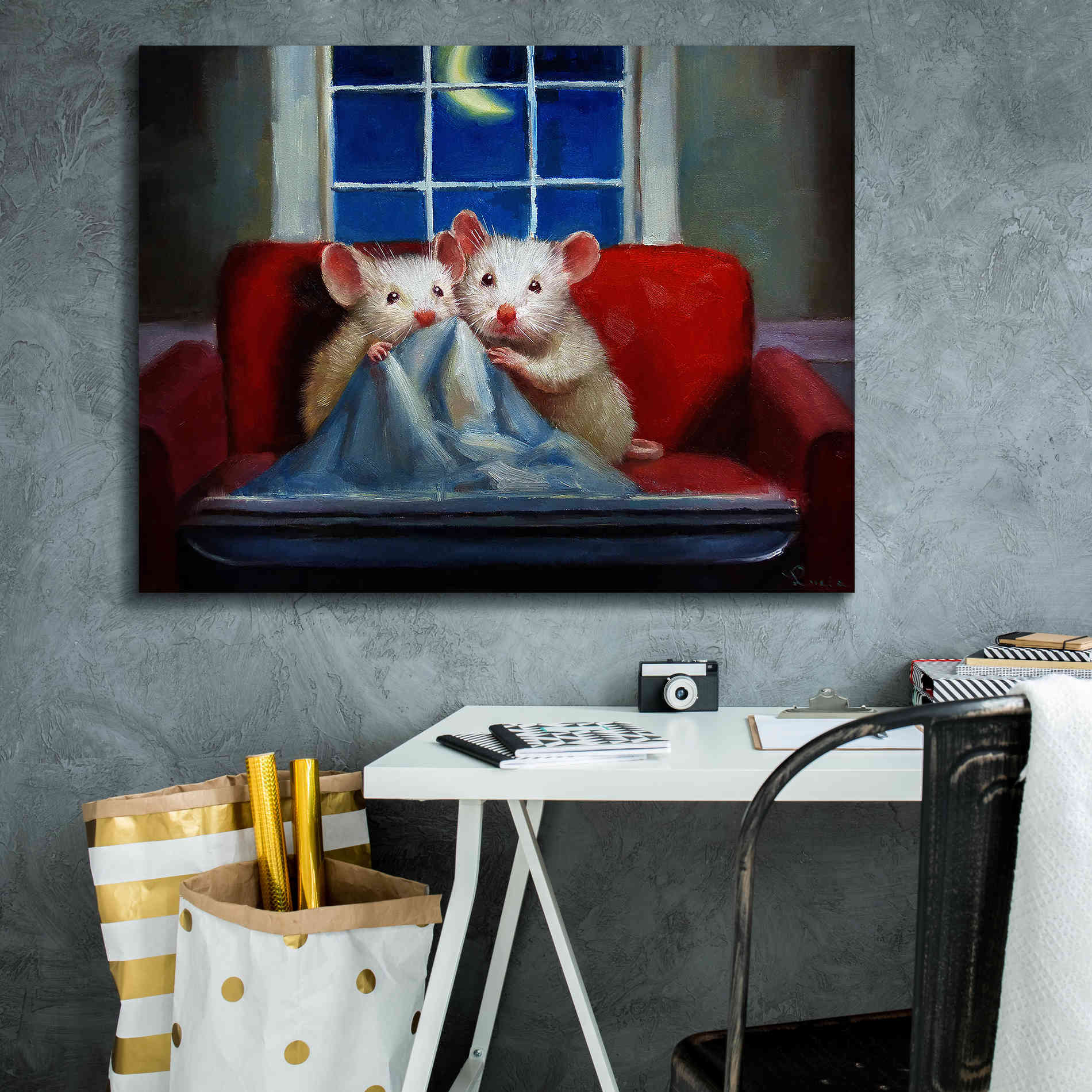 'Horror Movie' by Lucia Heffernan, Canvas Wall Art,34x26