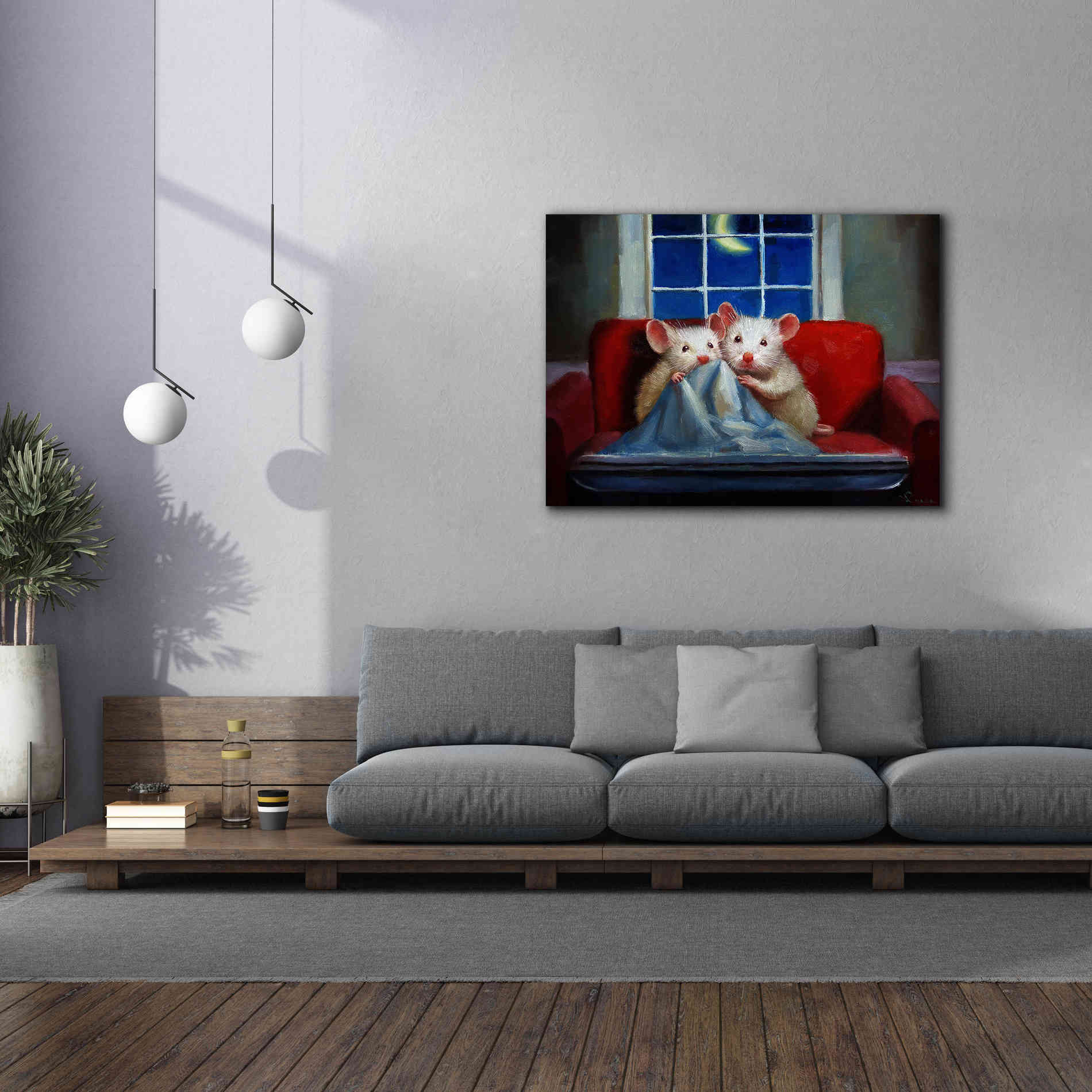 'Horror Movie' by Lucia Heffernan, Canvas Wall Art,54x40