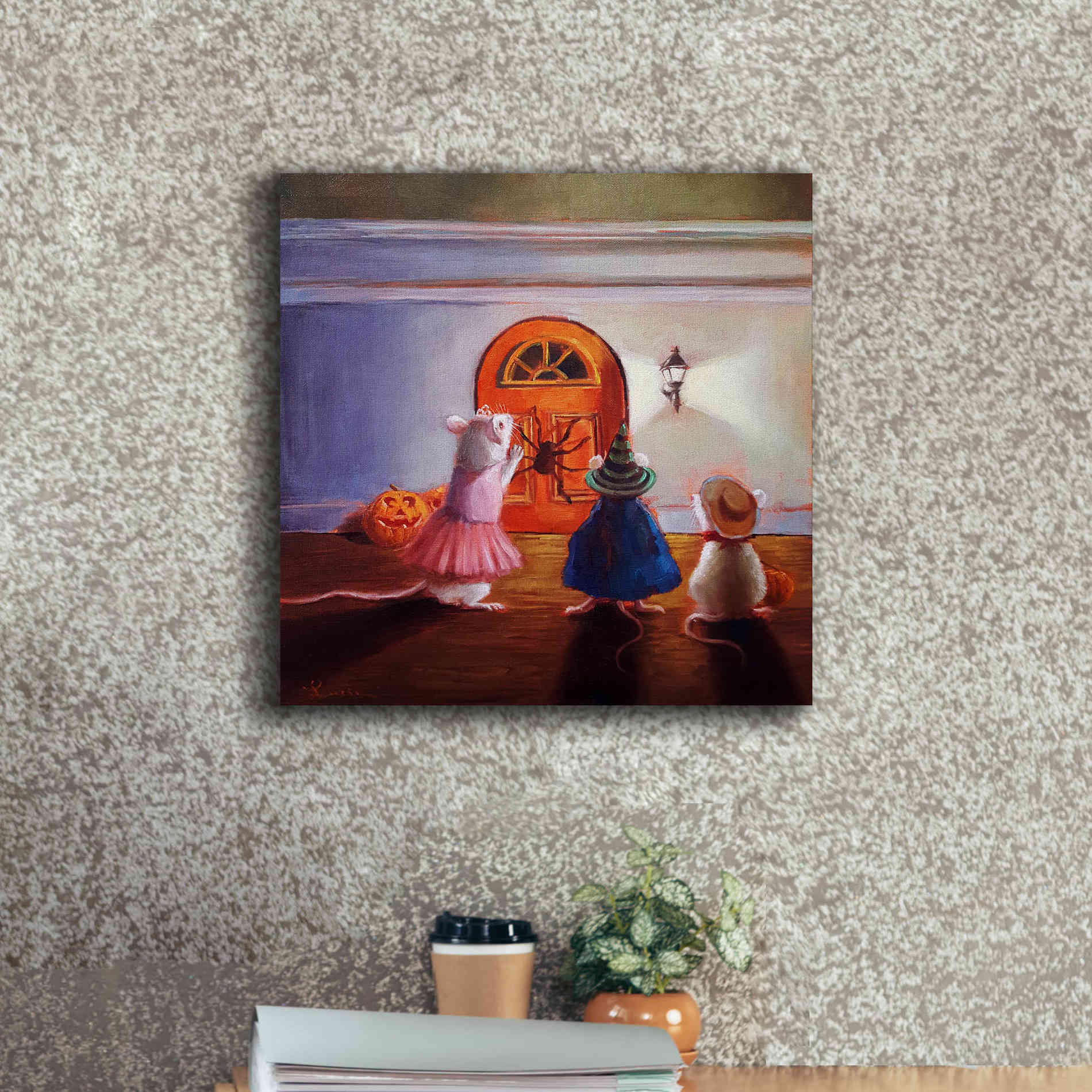 'After Hour Trick or Treat' by Lucia Heffernan, Canvas Wall Art,18x18