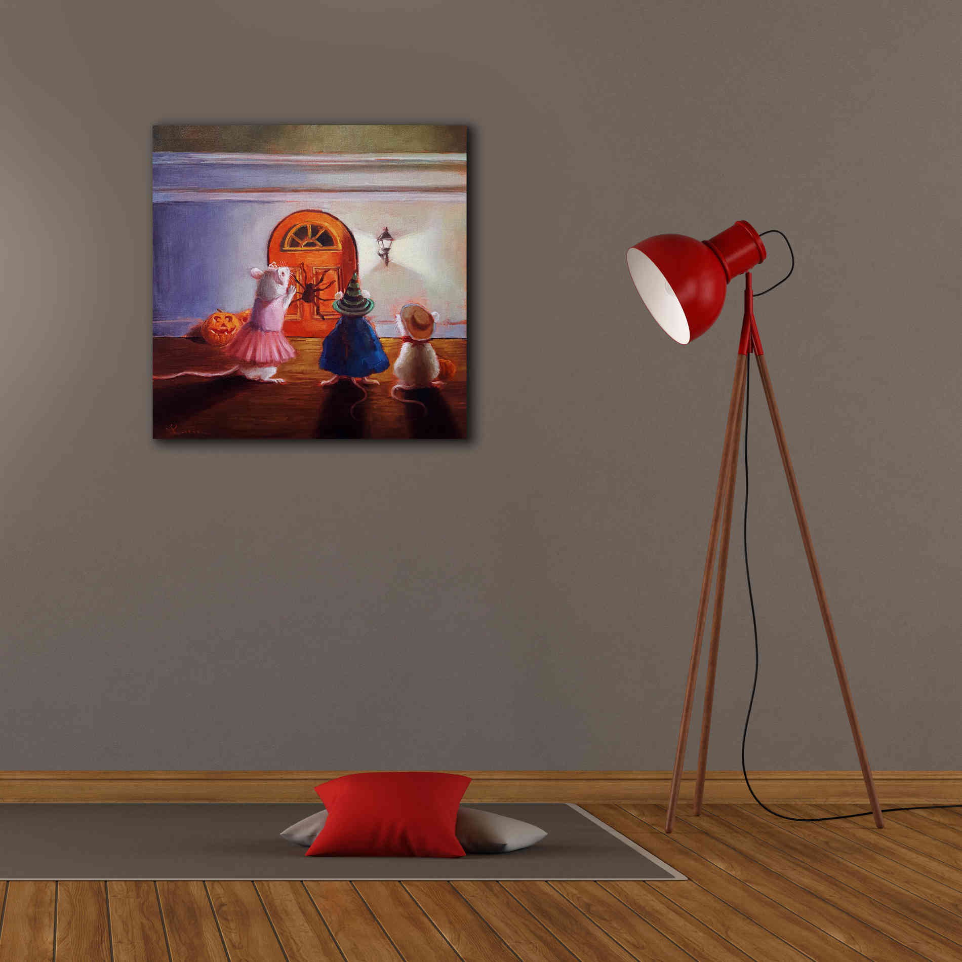 'After Hour Trick or Treat' by Lucia Heffernan, Canvas Wall Art,26x26