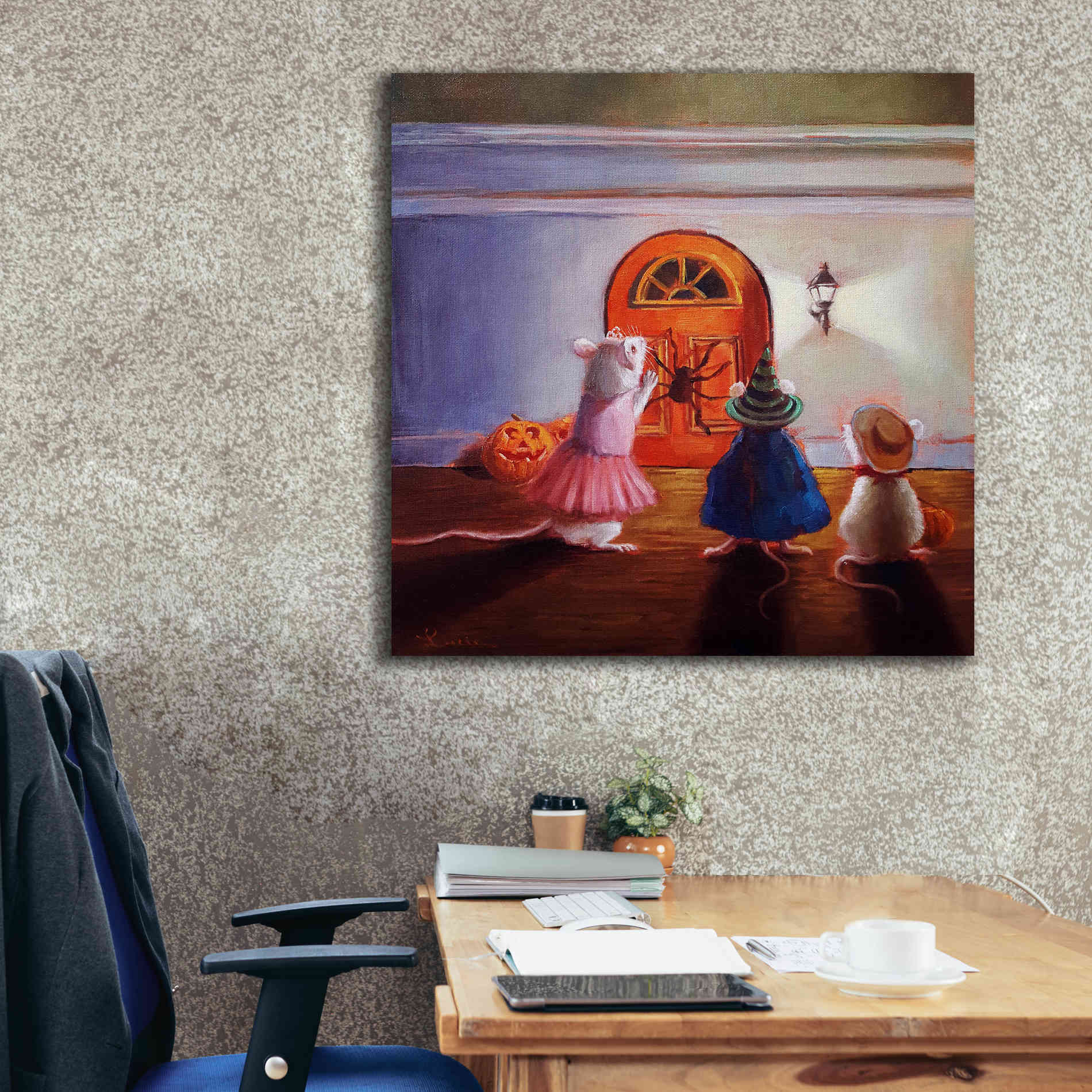 'After Hour Trick or Treat' by Lucia Heffernan, Canvas Wall Art,37x37