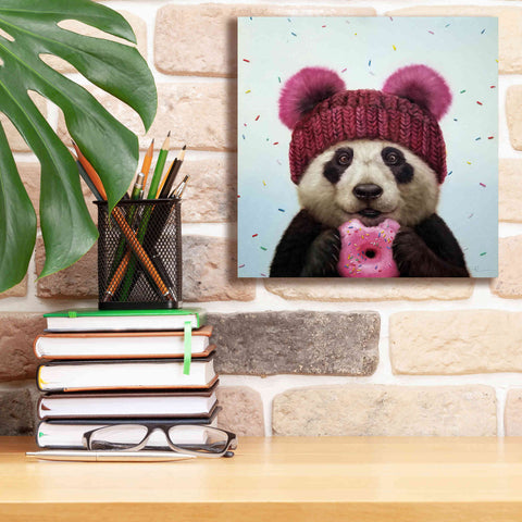 Image of 'First Bite' by Lucia Heffernan, Canvas Wall Art,12x12