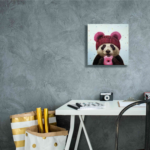 Image of 'First Bite' by Lucia Heffernan, Canvas Wall Art,12x12