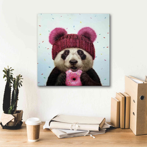 Image of 'First Bite' by Lucia Heffernan, Canvas Wall Art,18x18