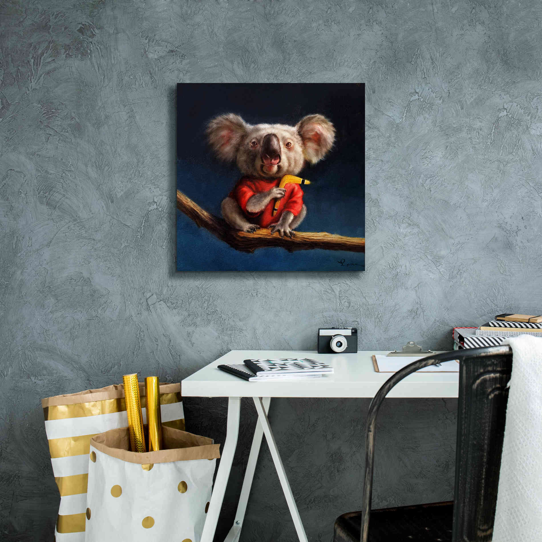 'Outback Fun' by Lucia Heffernan, Canvas Wall Art,18x18