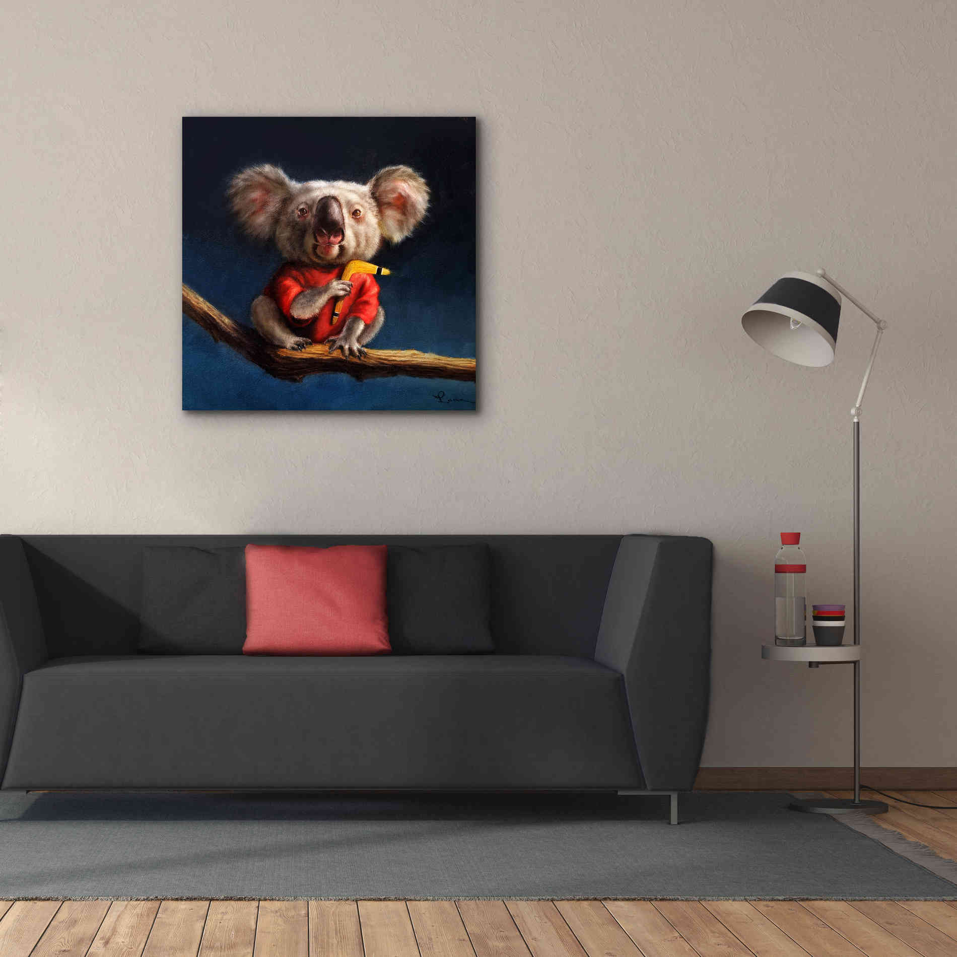 'Outback Fun' by Lucia Heffernan, Canvas Wall Art,37x37