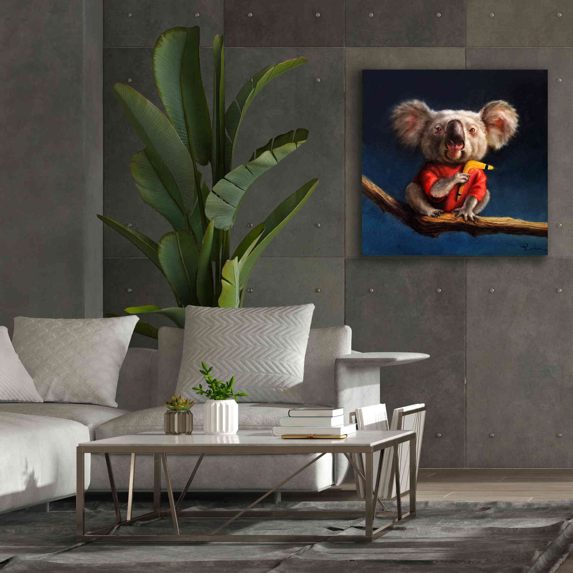 'Outback Fun' by Lucia Heffernan, Canvas Wall Art,37x37