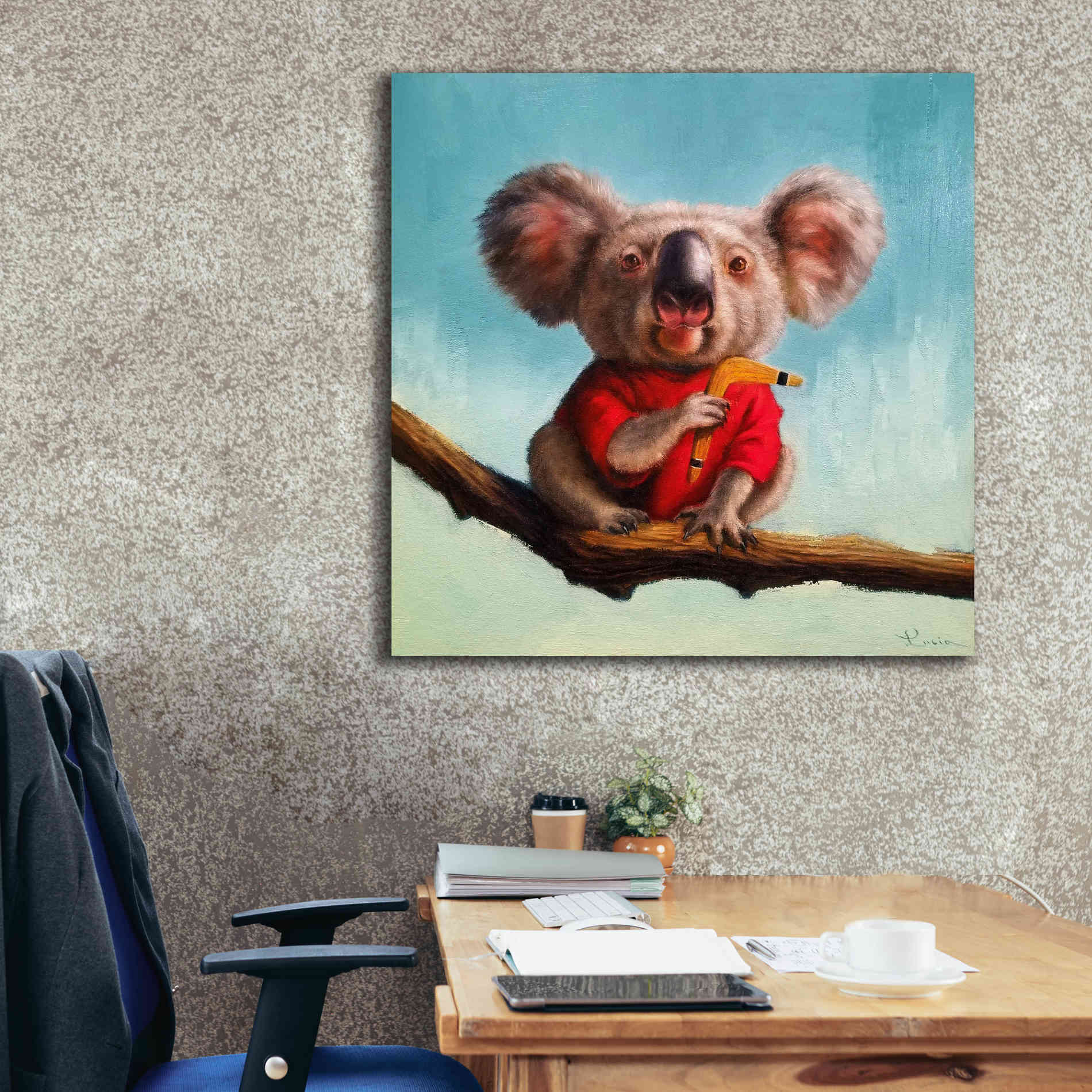 'Outback Fun II' by Lucia Heffernan, Canvas Wall Art,37x37