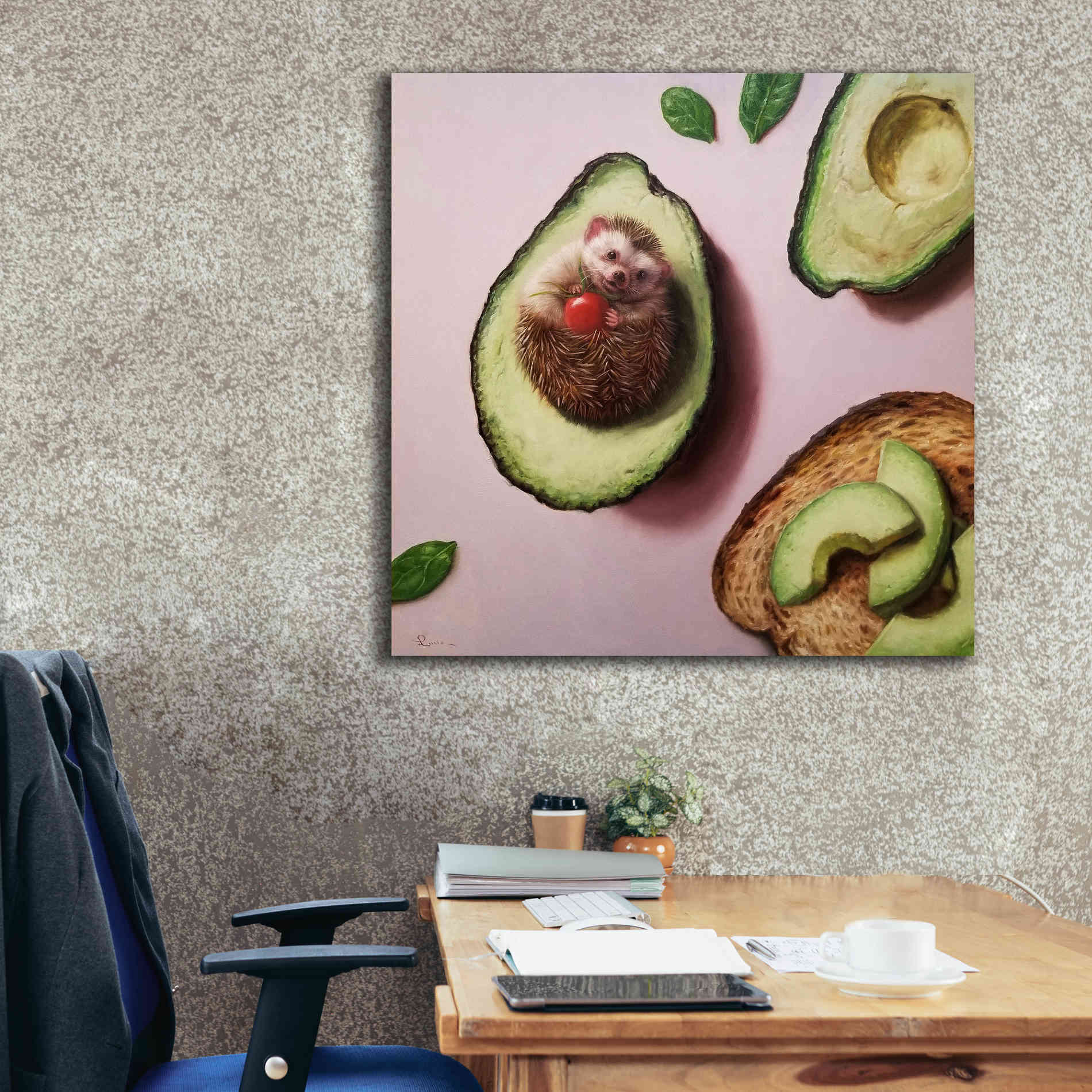 'Avocado Toast' by Lucia Heffernan, Canvas Wall Art,37x37