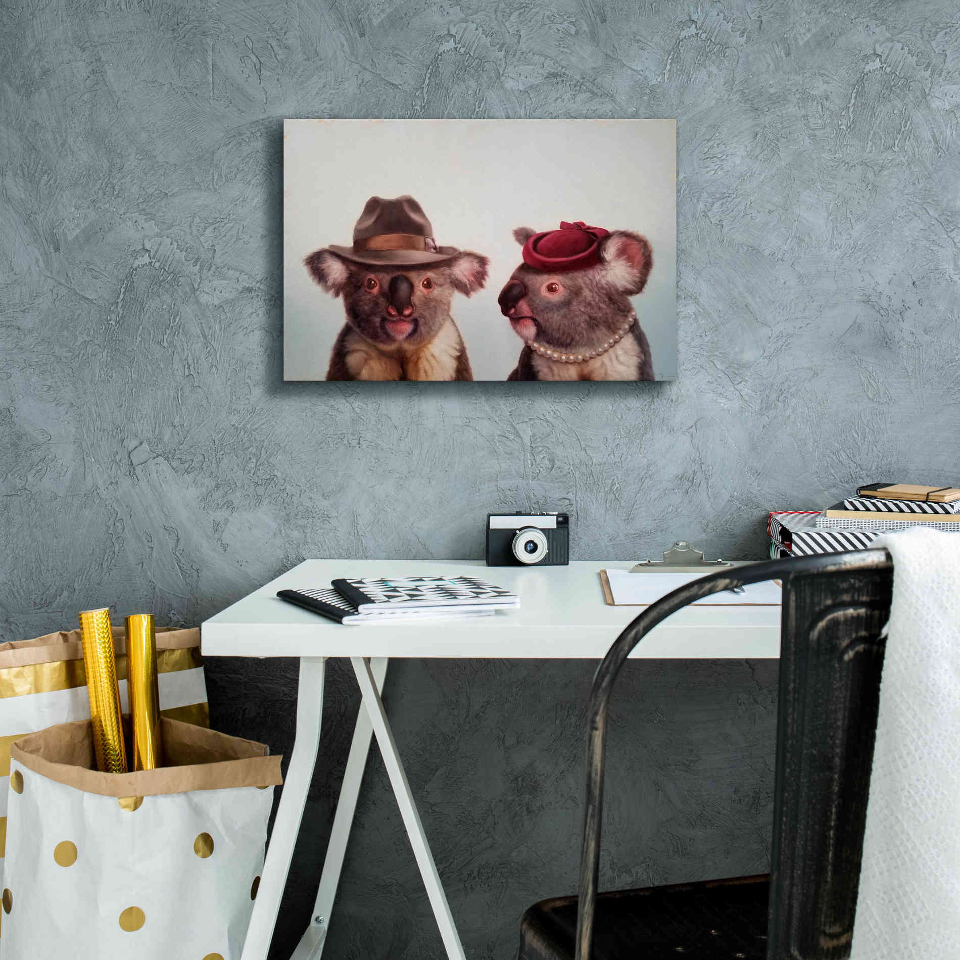 'Mates' by Lucia Heffernan, Canvas Wall Art,18x12
