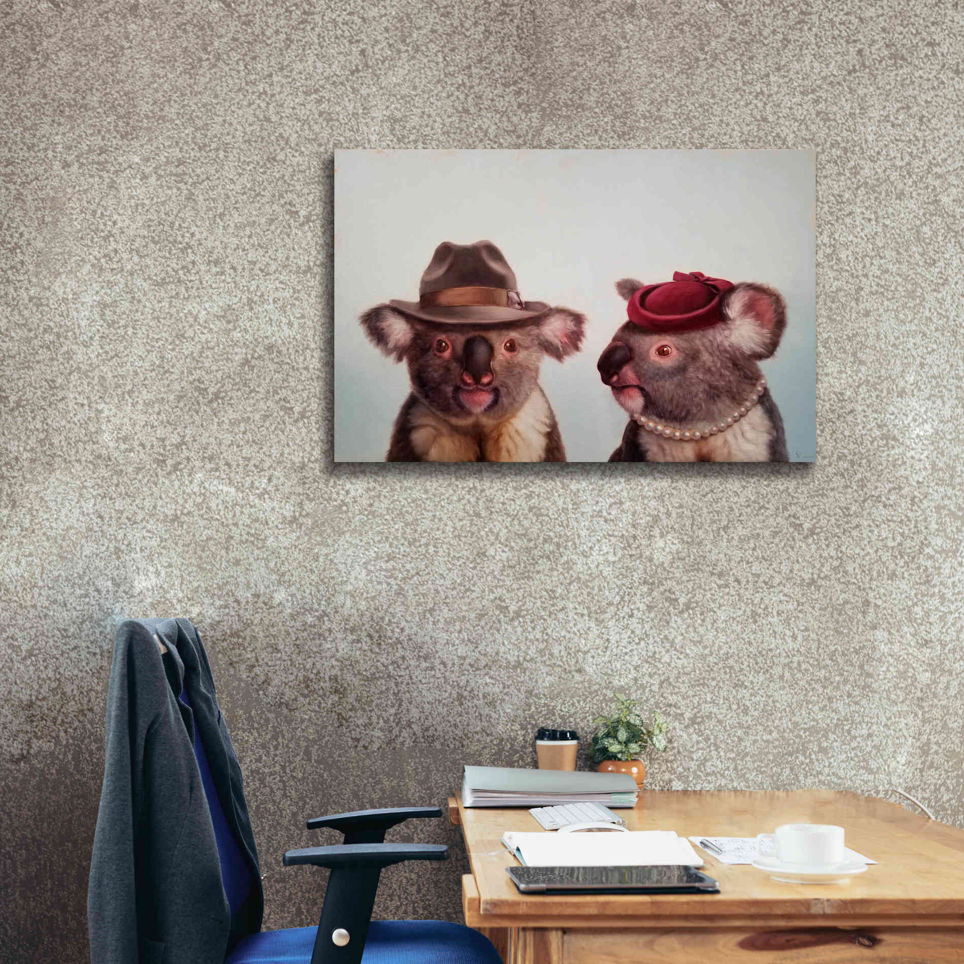'Mates' by Lucia Heffernan, Canvas Wall Art,40x26