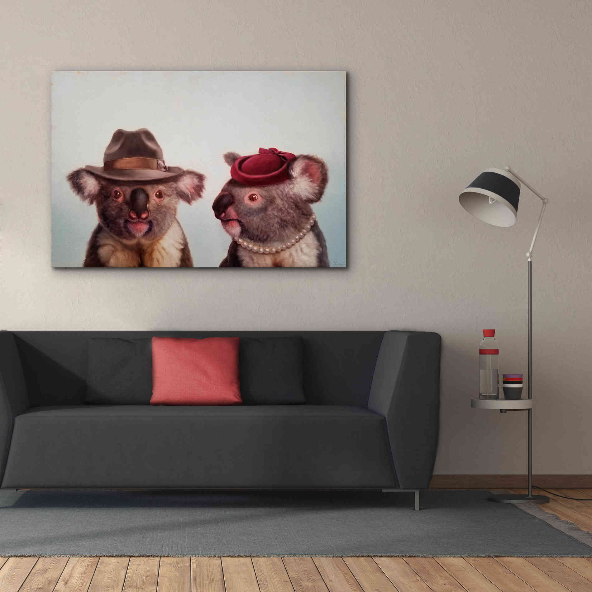 'Mates' by Lucia Heffernan, Canvas Wall Art,60x40