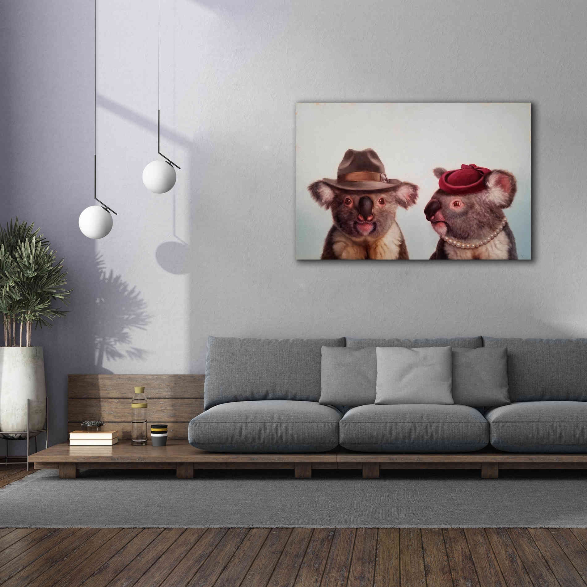 'Mates' by Lucia Heffernan, Canvas Wall Art,60x40