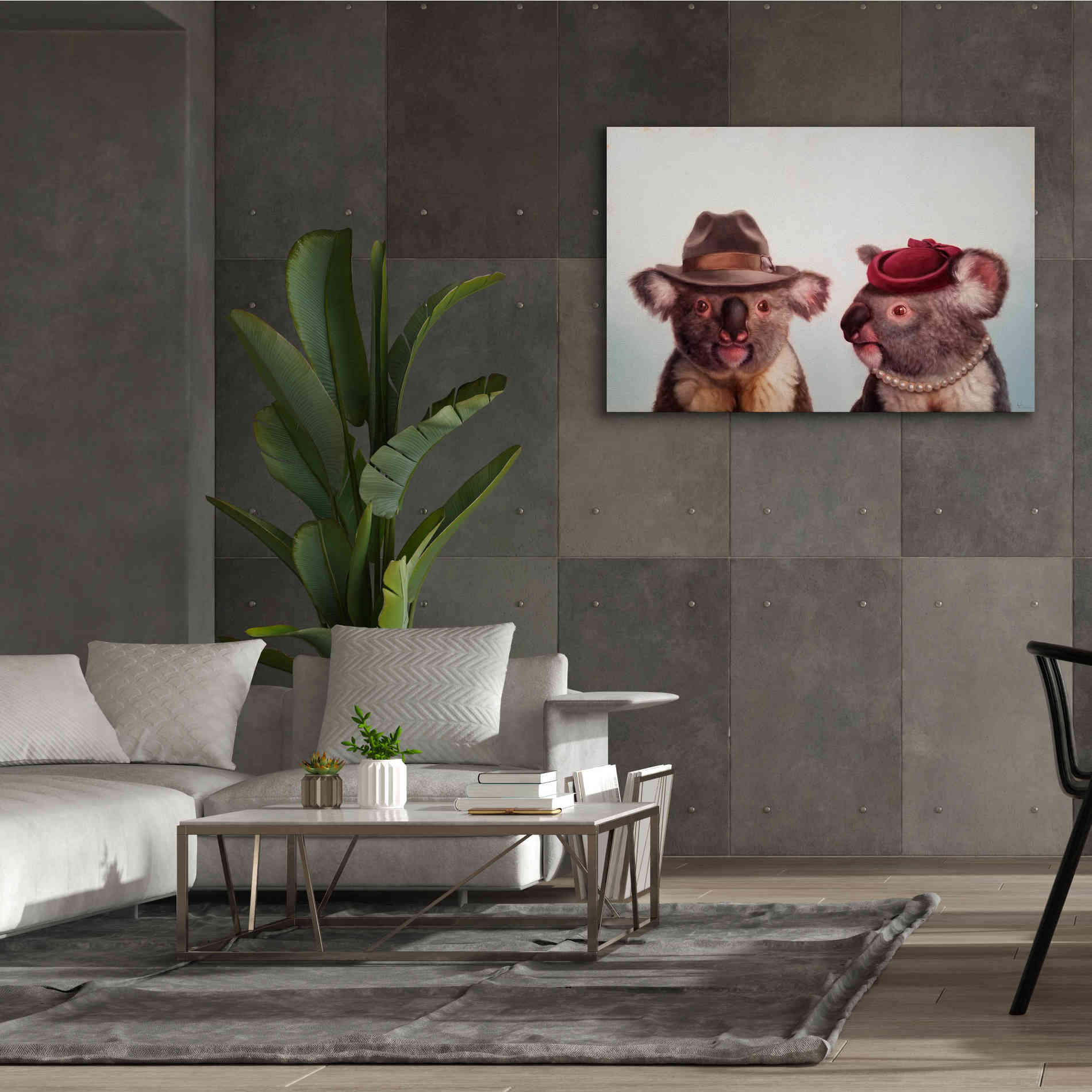 'Mates' by Lucia Heffernan, Canvas Wall Art,60x40