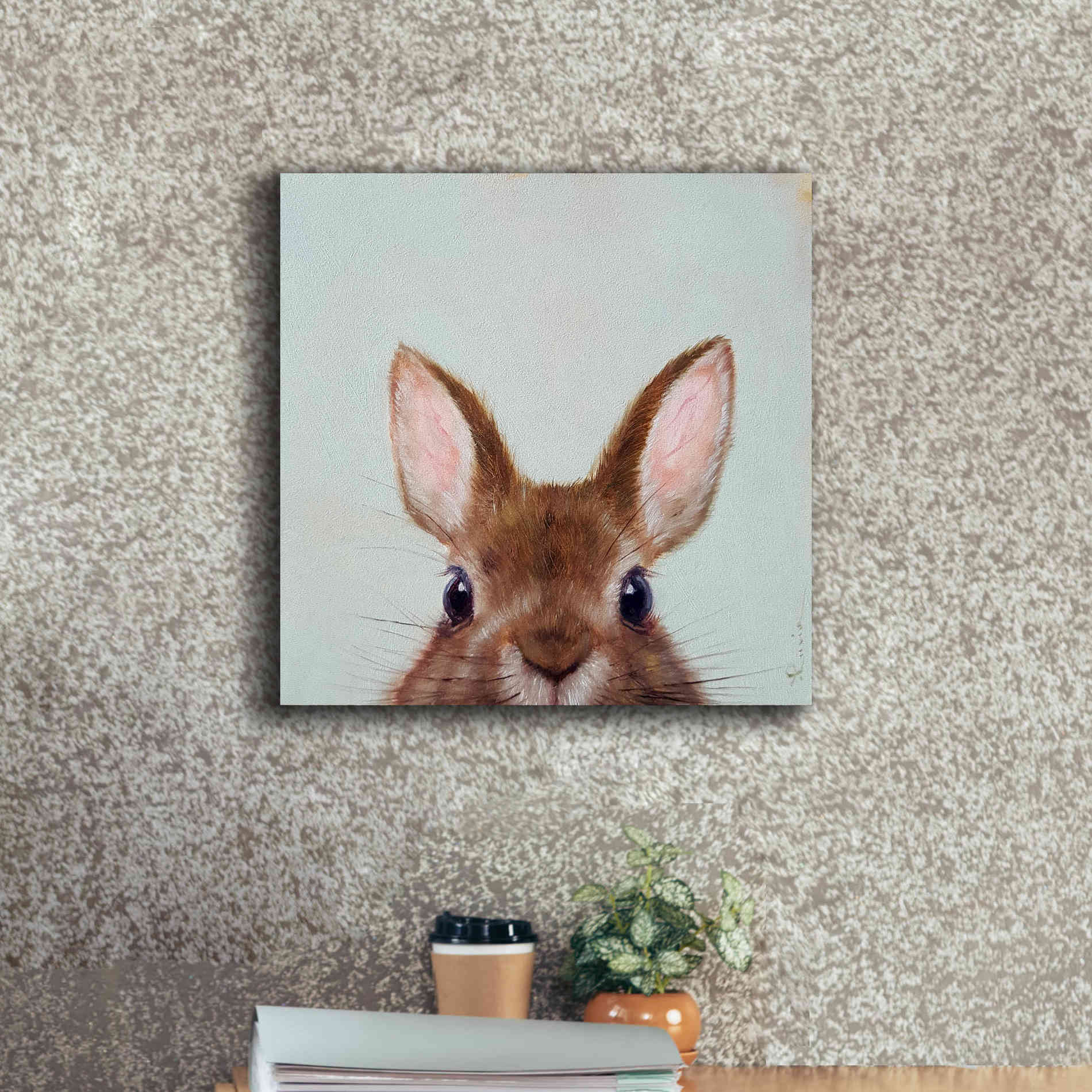 'Peek a Boo' by Lucia Heffernan, Canvas Wall Art,18x18