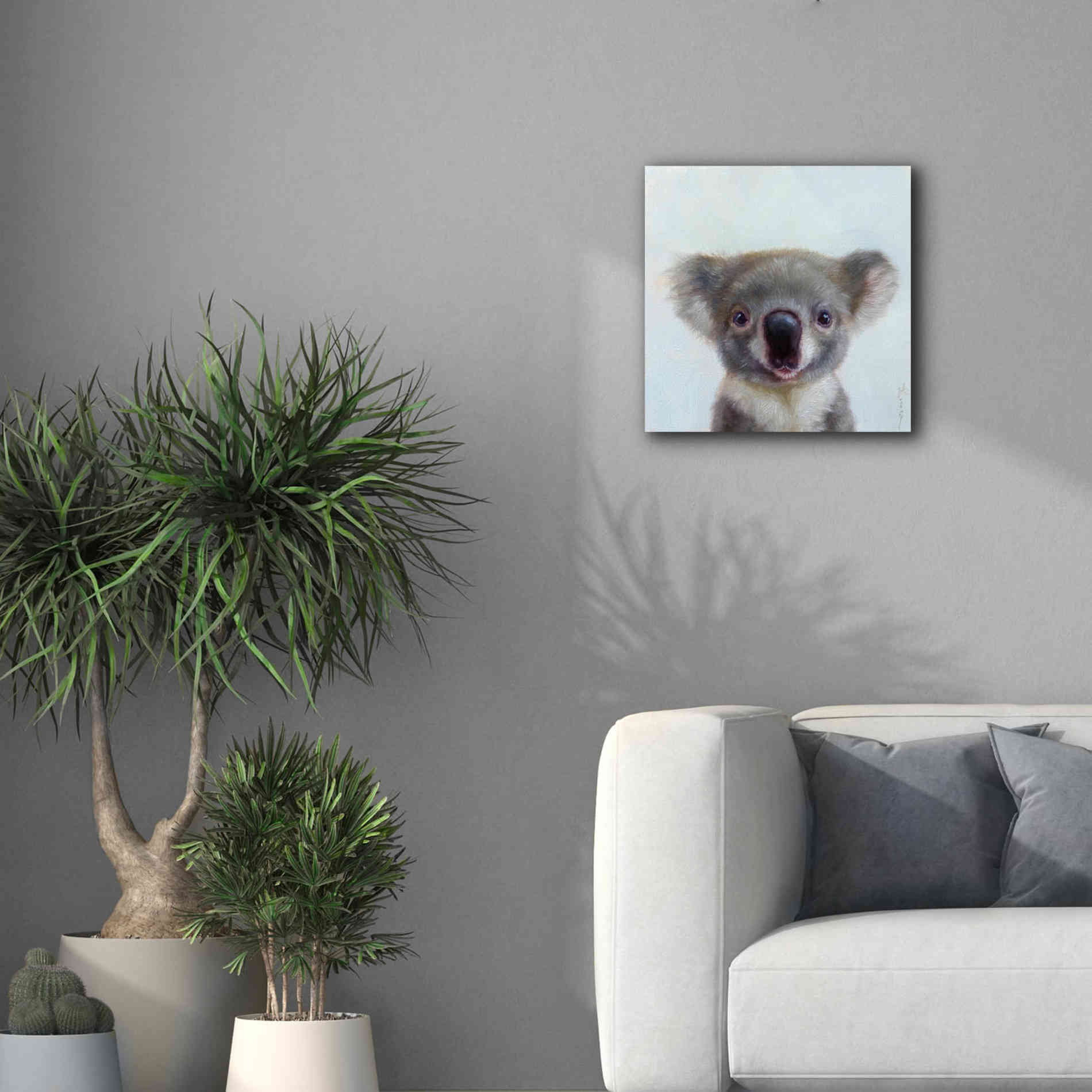 'Lil Koala' by Lucia Heffernan, Canvas Wall Art,18x18
