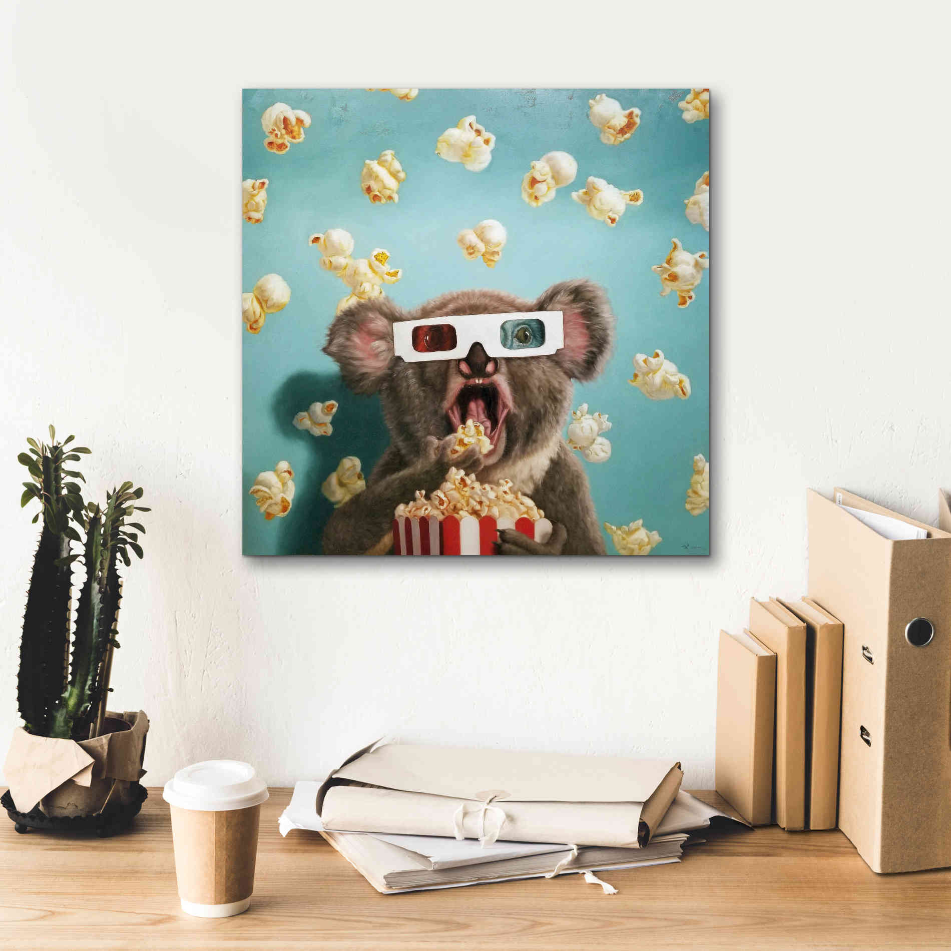 '3D Movie' by Lucia Heffernan, Canvas Wall Art,18x18