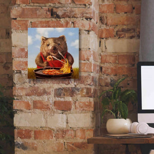 'Shrimp On The Barbie' by Lucia Heffernan, Canvas Wall Art,12x12