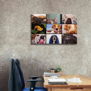 'Animal Zoom' by Lucia Heffernan, Canvas Wall Art,40x26