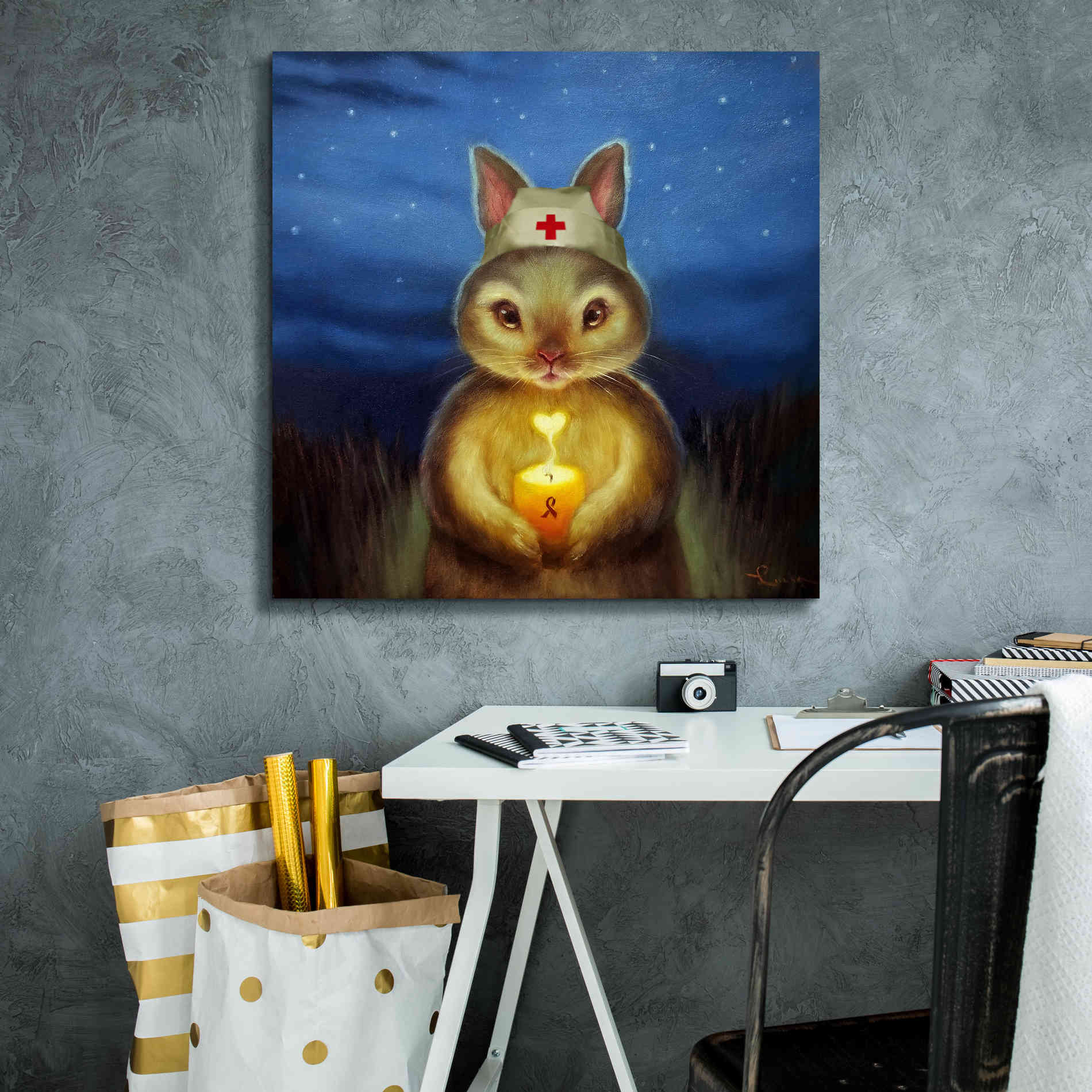 'Hope' by Lucia Heffernan, Canvas Wall Art,26x26