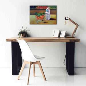'Quarantine Shopping' by Lucia Heffernan, Canvas Wall Art,26x18