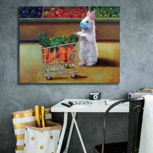 'Quarantine Shopping' by Lucia Heffernan, Canvas Wall Art,34x26