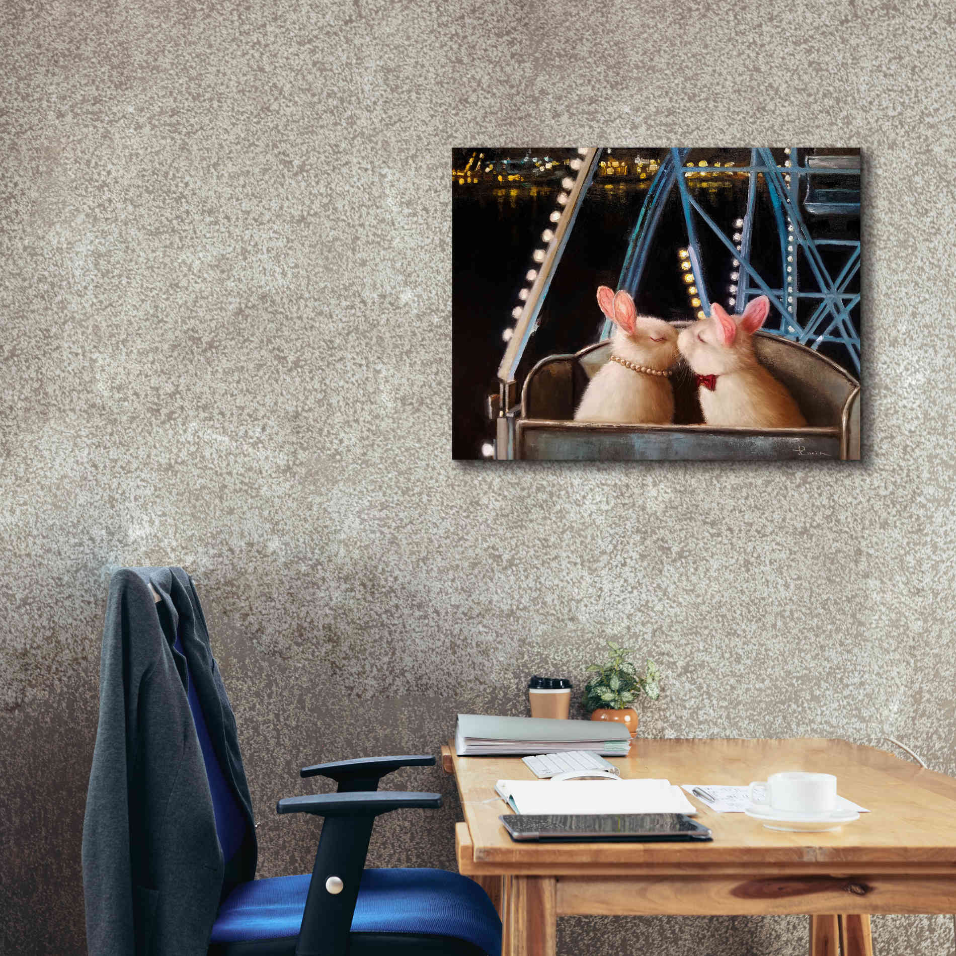 'First Kiss' by Lucia Heffernan, Canvas Wall Art,34x26