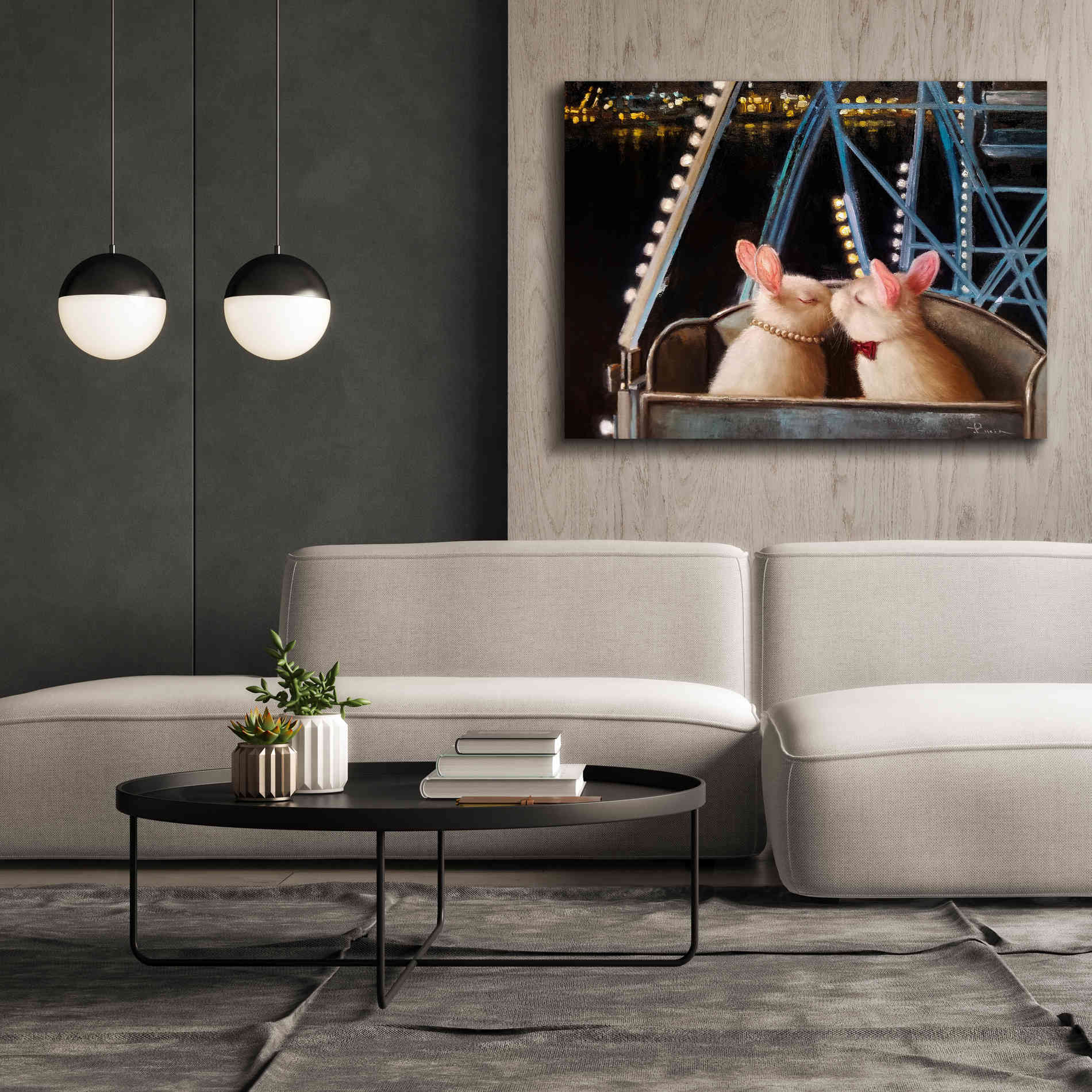 'First Kiss' by Lucia Heffernan, Canvas Wall Art,54x40