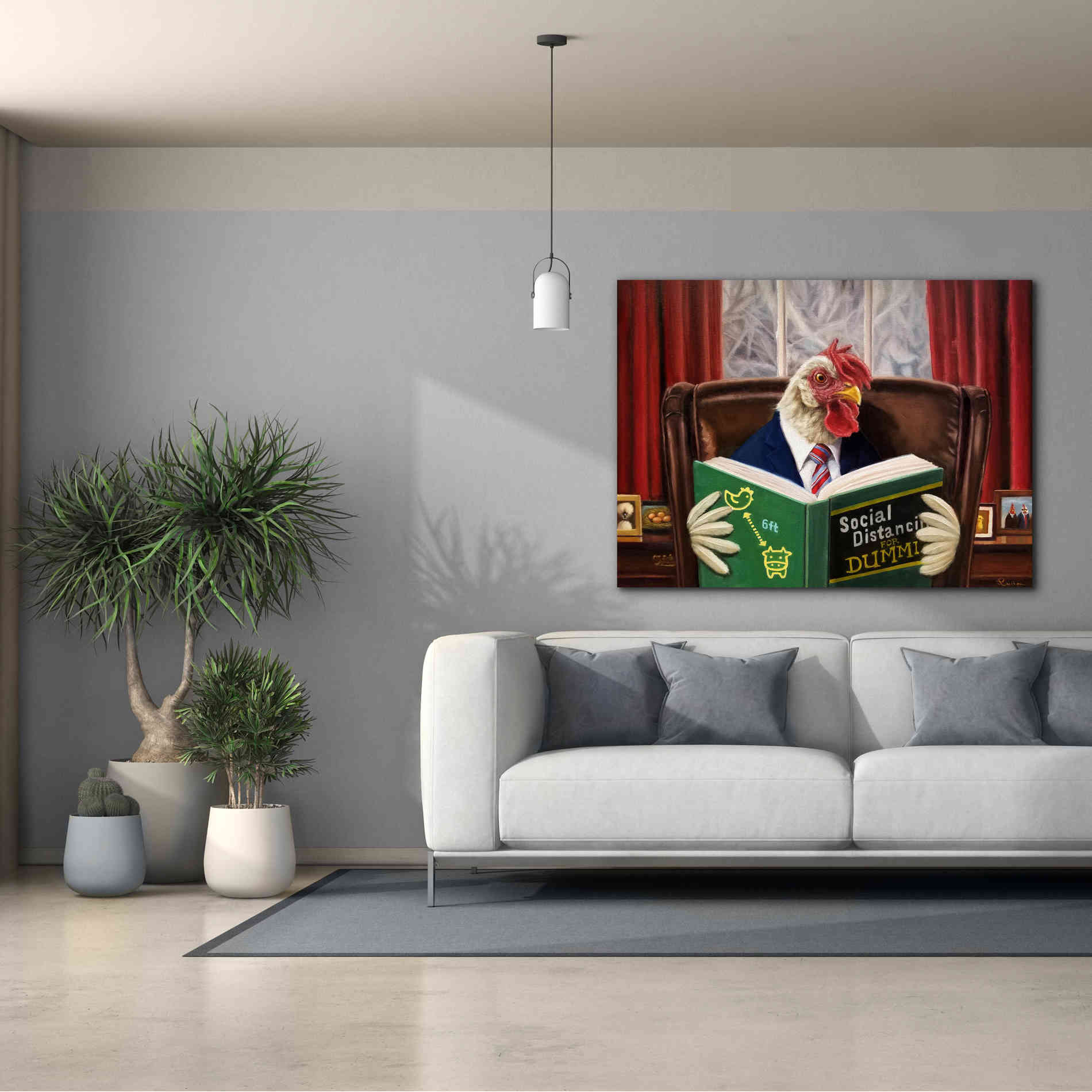 'Bird Brain' by Lucia Heffernan, Canvas Wall Art,54x40