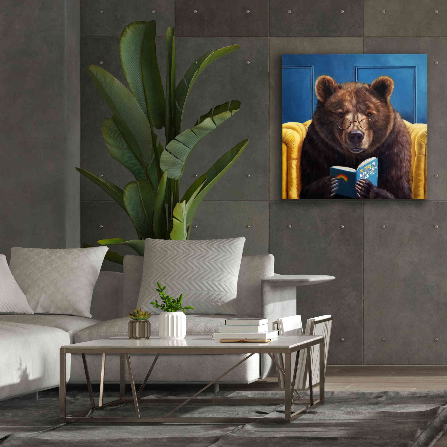 'Bear Trap' by Lucia Heffernan, Canvas Wall Art,37x37