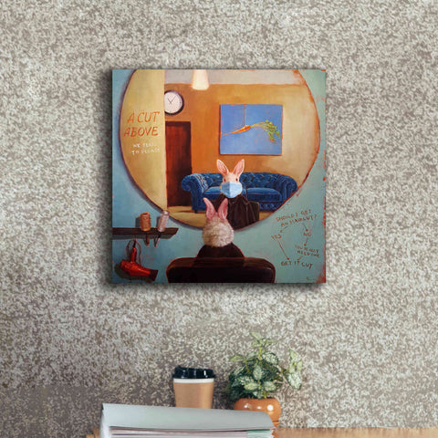 Image of 'Pandemic Haircut' by Lucia Heffernan, Canvas Wall Art,18x18