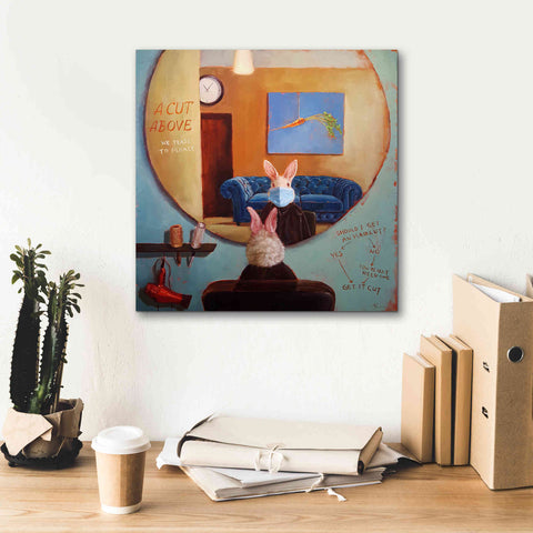 Image of 'Pandemic Haircut' by Lucia Heffernan, Canvas Wall Art,18x18
