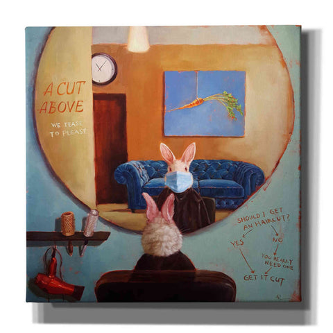 Image of 'Pandemic Haircut' by Lucia Heffernan, Canvas Wall Art