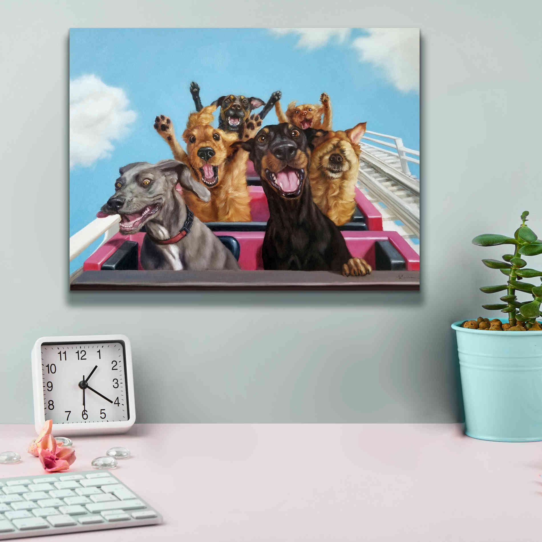 'Thrill Seekers' by Lucia Heffernan, Canvas Wall Art,16x12
