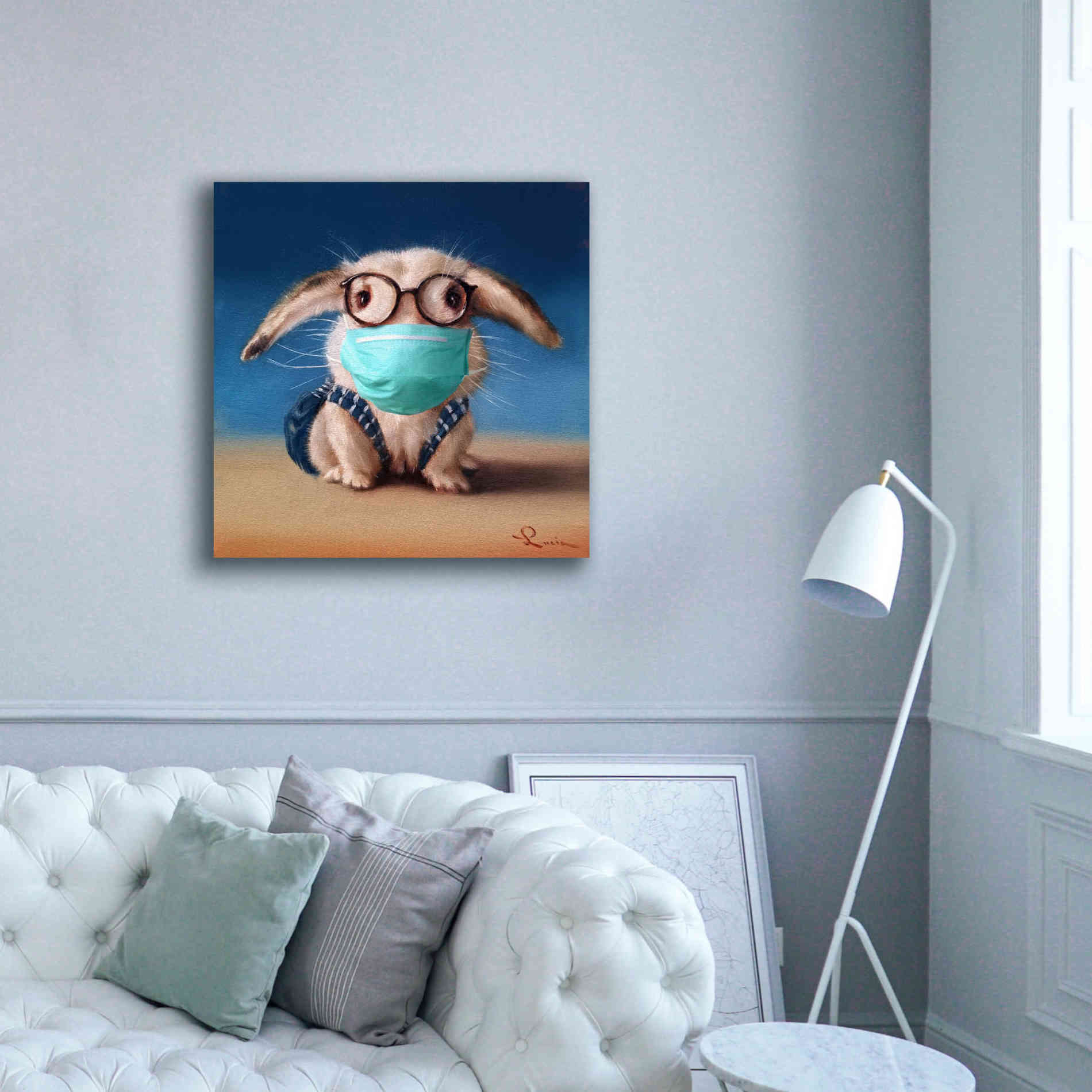 'Back To School - Mask' by Lucia Heffernan, Canvas Wall Art,37x37