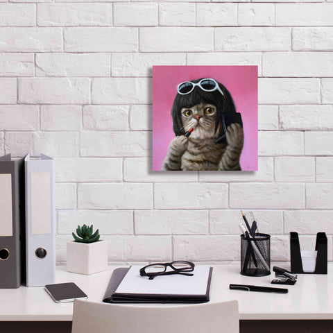 Image of 'Bob Cat' by Lucia Heffernan, Canvas Wall Art,12x12