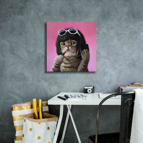 Image of 'Bob Cat' by Lucia Heffernan, Canvas Wall Art,18x18