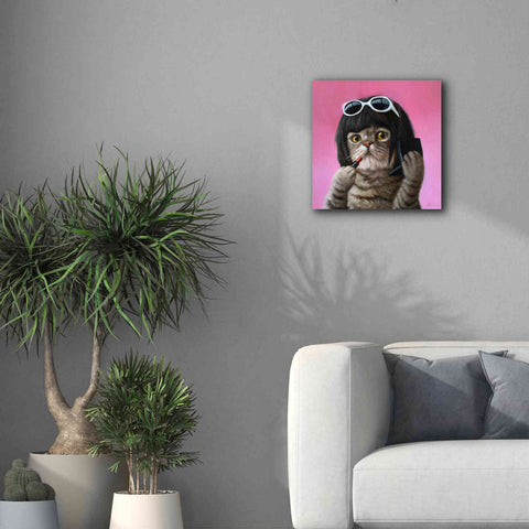 Image of 'Bob Cat' by Lucia Heffernan, Canvas Wall Art,18x18