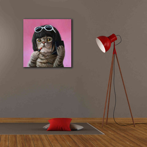 Image of 'Bob Cat' by Lucia Heffernan, Canvas Wall Art,26x26