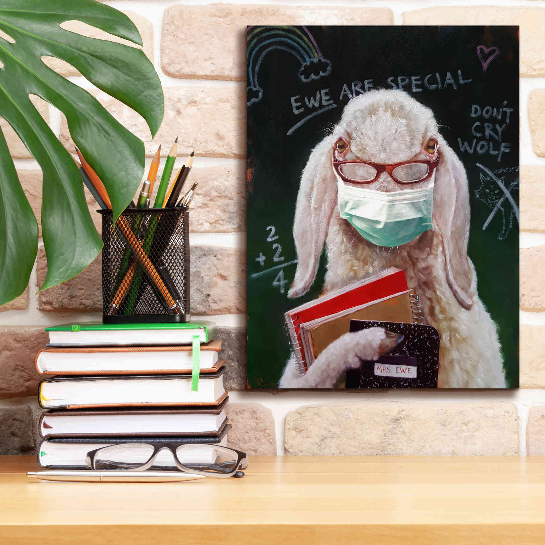 'Back To School - Teacher' by Lucia Heffernan, Canvas Wall Art,12x16