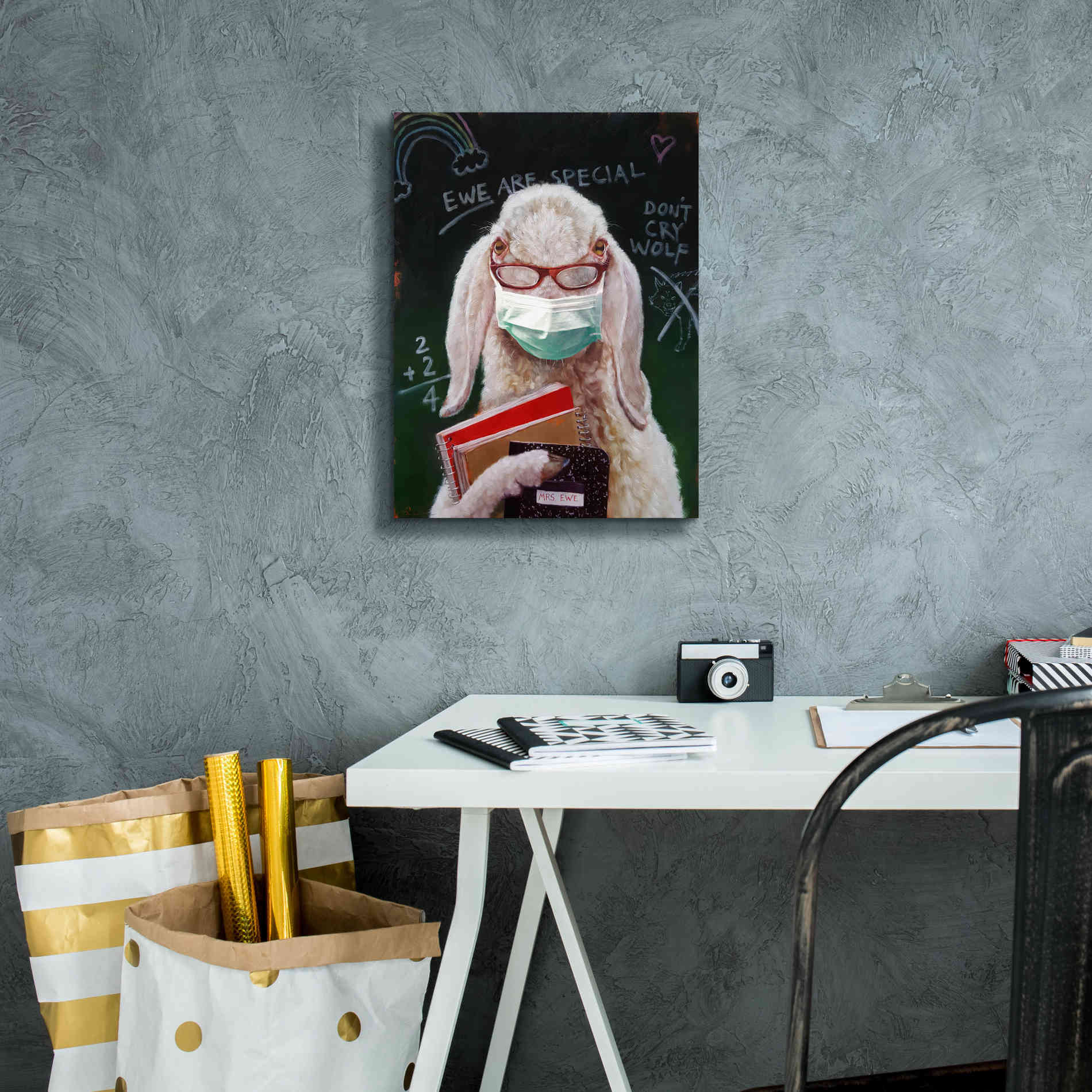 'Back To School - Teacher' by Lucia Heffernan, Canvas Wall Art,12x16