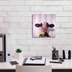 'Mooo-Licious' by Lucia Heffernan, Canvas Wall Art,12x12