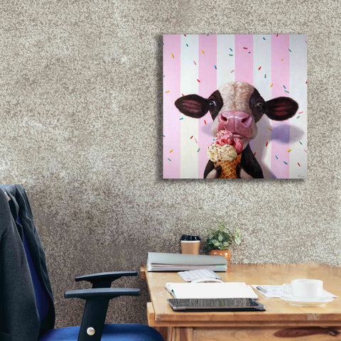 Image of 'Mooo-Licious' by Lucia Heffernan, Canvas Wall Art,26x26