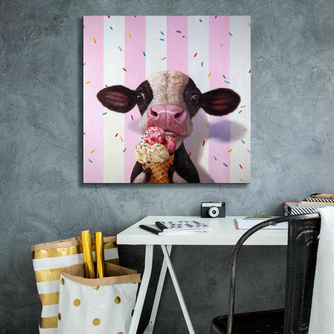 Image of 'Mooo-Licious' by Lucia Heffernan, Canvas Wall Art,26x26