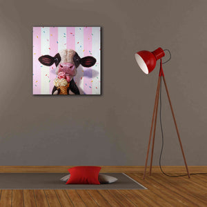 'Mooo-Licious' by Lucia Heffernan, Canvas Wall Art,26x26